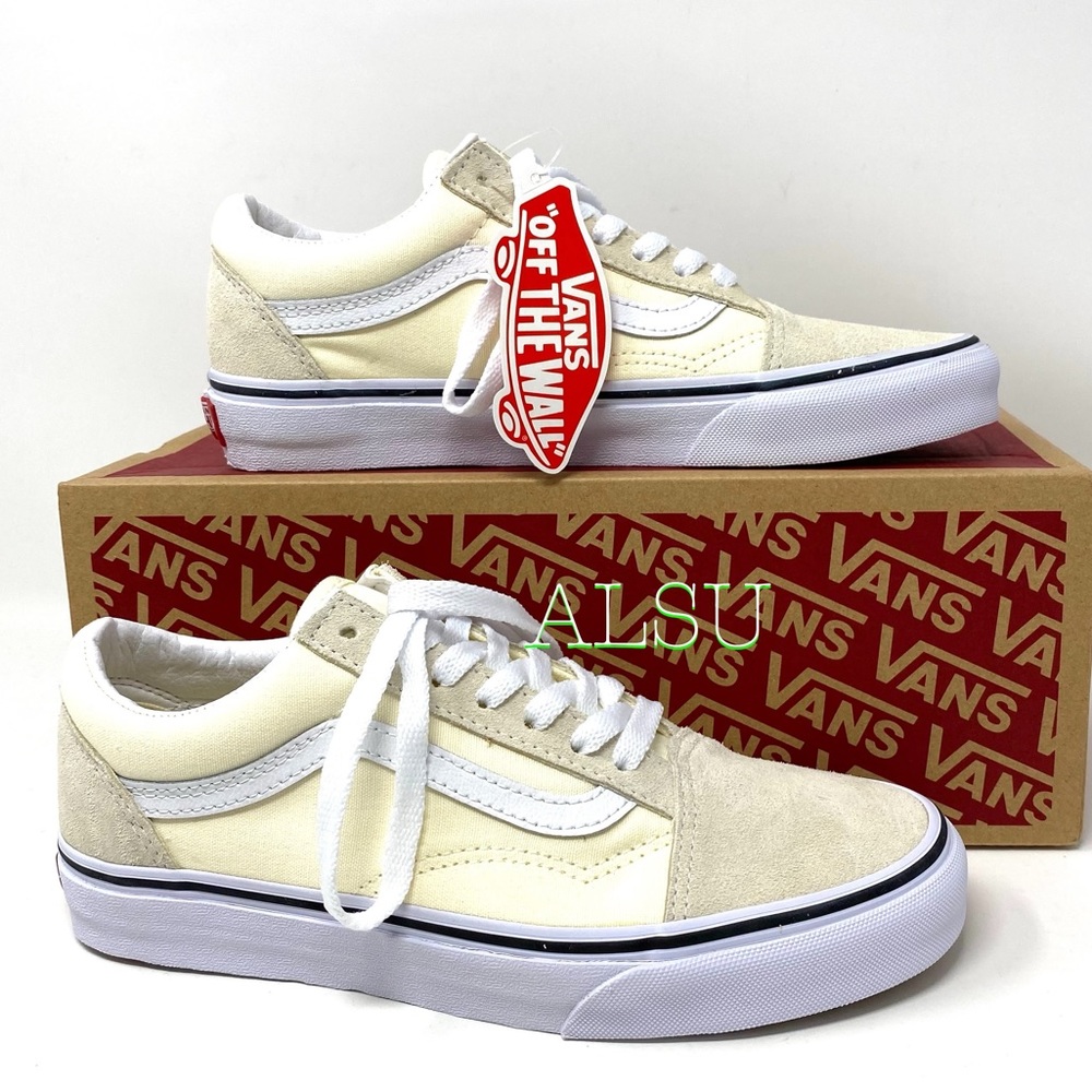 🌹Spring Sale🌹 VANS Old Skool Classic Suede Canvas White Women’s VN0A4U3BFRL - Picture 5 of 10